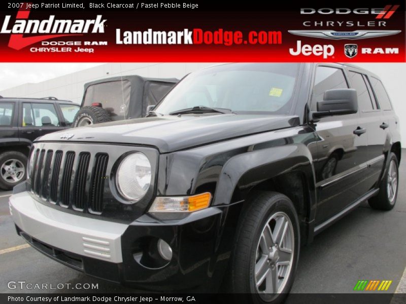 Black Clearcoat / Pastel Pebble Beige 2007 Jeep Patriot Limited
