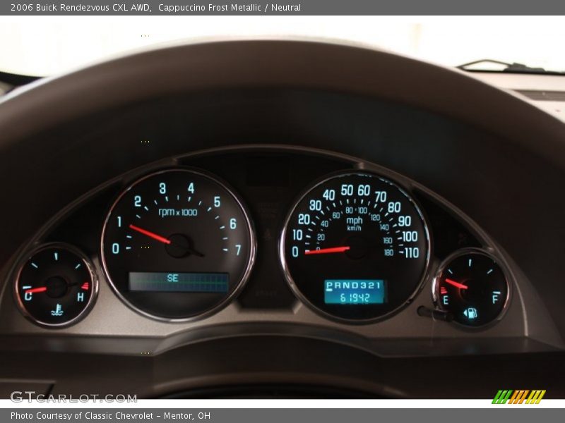 Cappuccino Frost Metallic / Neutral 2006 Buick Rendezvous CXL AWD