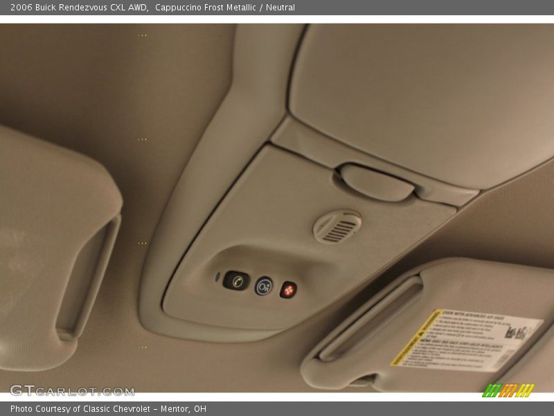 Cappuccino Frost Metallic / Neutral 2006 Buick Rendezvous CXL AWD
