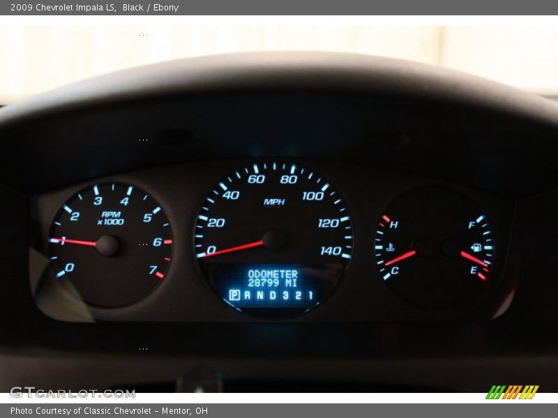 Black / Ebony 2009 Chevrolet Impala LS