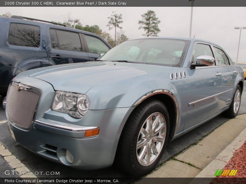 Clearwater Blue Pearl / Dark Slate Gray 2008 Chrysler 300 C HEMI