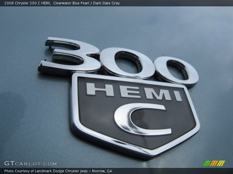 Clearwater Blue Pearl / Dark Slate Gray 2008 Chrysler 300 C HEMI