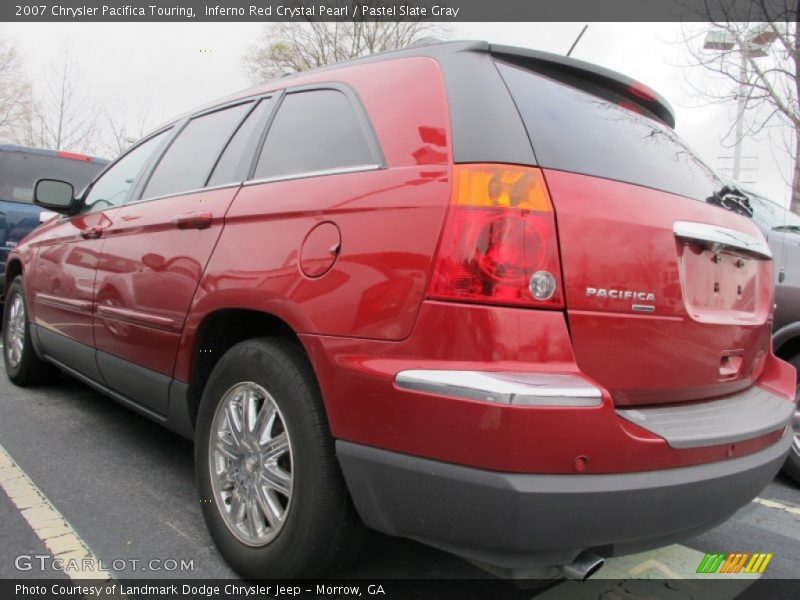 Inferno Red Crystal Pearl / Pastel Slate Gray 2007 Chrysler Pacifica Touring