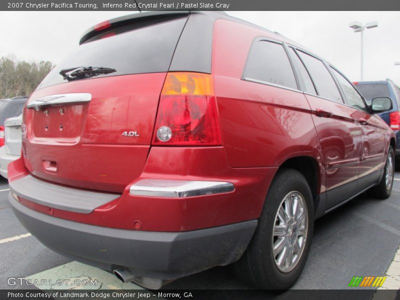 Inferno Red Crystal Pearl / Pastel Slate Gray 2007 Chrysler Pacifica Touring