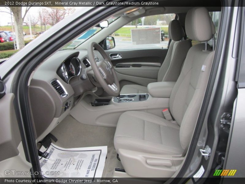 Mineral Gray Metallic / Dark Graystone/Medium Graystone 2012 Dodge Durango SXT