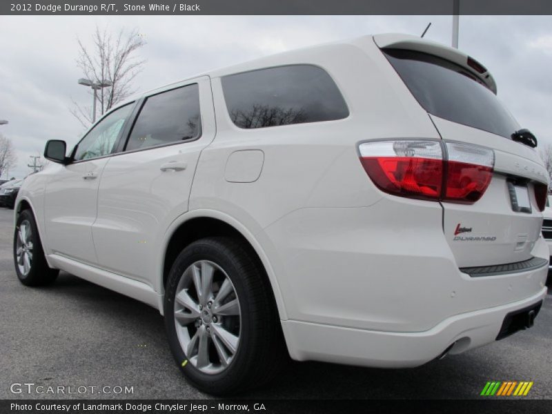 Stone White / Black 2012 Dodge Durango R/T