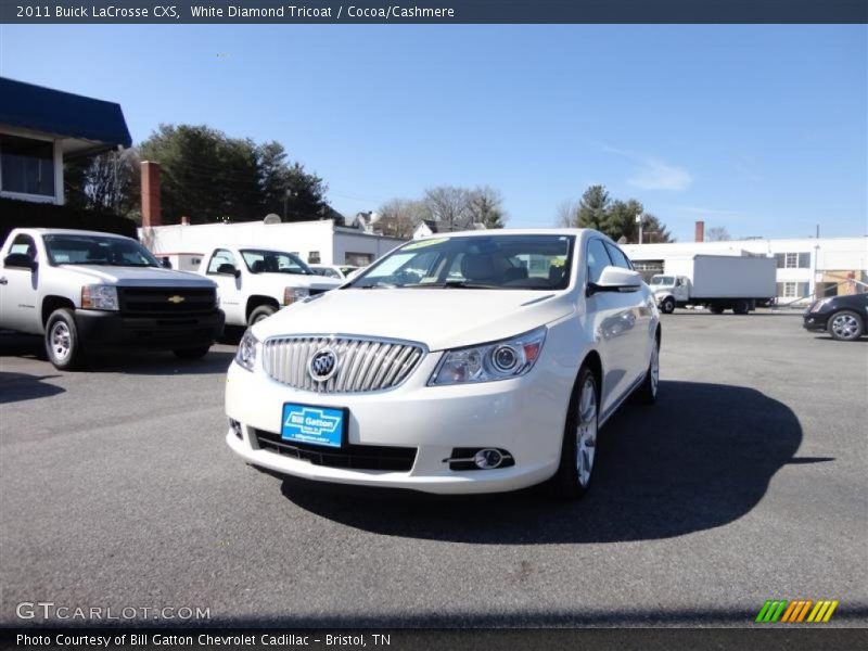 White Diamond Tricoat / Cocoa/Cashmere 2011 Buick LaCrosse CXS