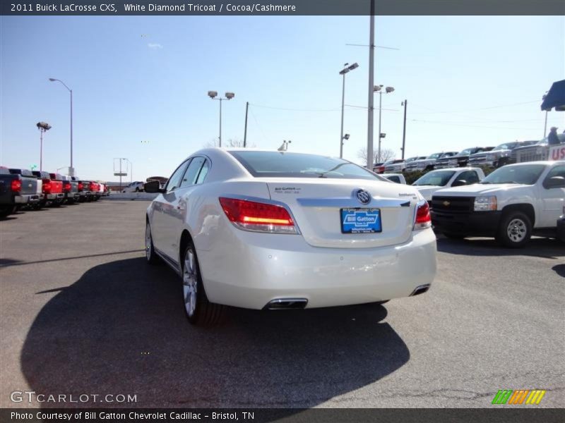 White Diamond Tricoat / Cocoa/Cashmere 2011 Buick LaCrosse CXS