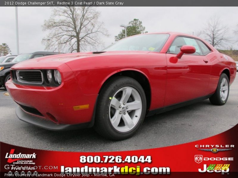 Redline 3 Coat Pearl / Dark Slate Gray 2012 Dodge Challenger SXT