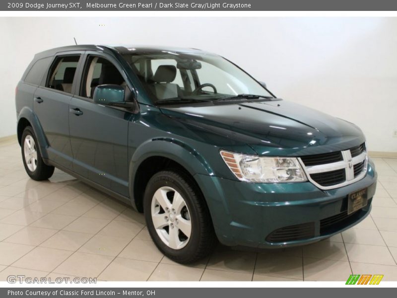 Melbourne Green Pearl / Dark Slate Gray/Light Graystone 2009 Dodge Journey SXT