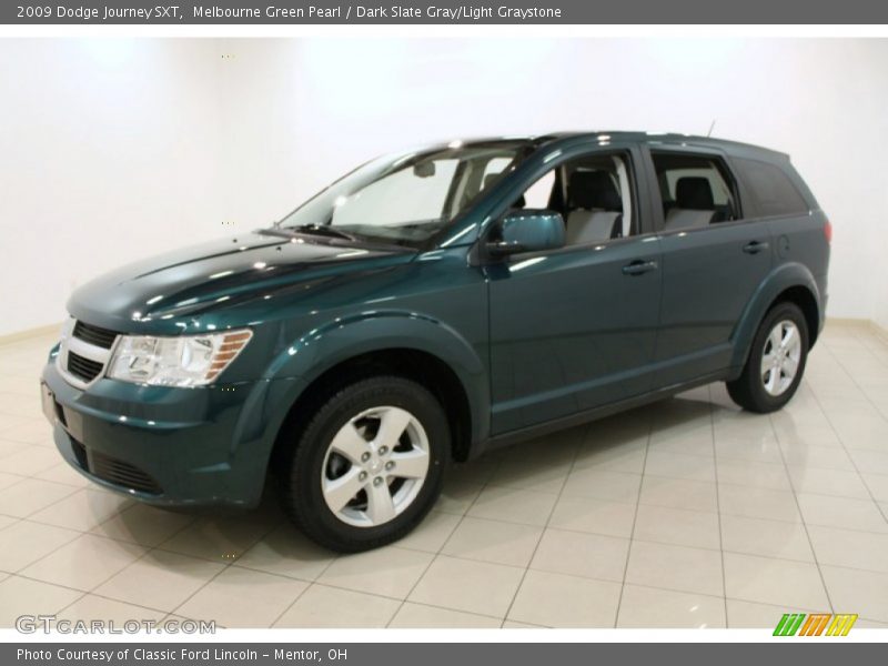 Melbourne Green Pearl / Dark Slate Gray/Light Graystone 2009 Dodge Journey SXT