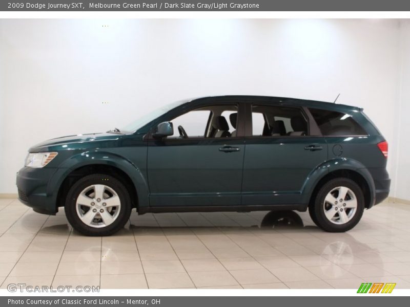 Melbourne Green Pearl / Dark Slate Gray/Light Graystone 2009 Dodge Journey SXT