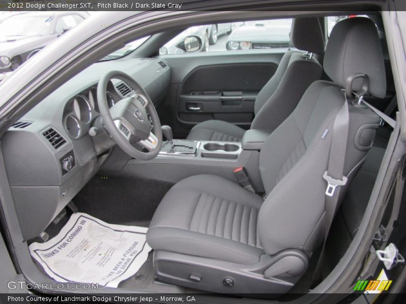 Pitch Black / Dark Slate Gray 2012 Dodge Challenger SXT