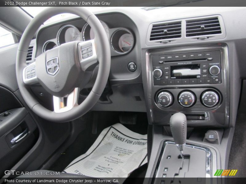 Pitch Black / Dark Slate Gray 2012 Dodge Challenger SXT