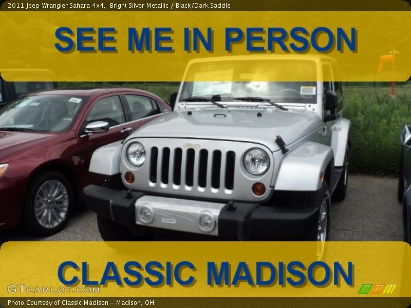 Bright Silver Metallic / Black/Dark Saddle 2011 Jeep Wrangler Sahara 4x4