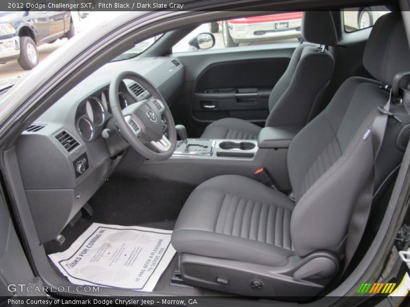 Pitch Black / Dark Slate Gray 2012 Dodge Challenger SXT