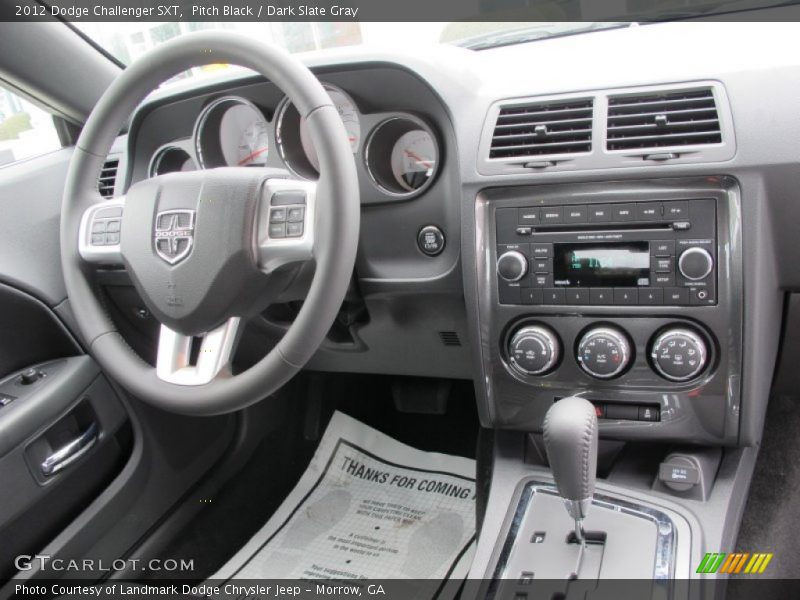 Pitch Black / Dark Slate Gray 2012 Dodge Challenger SXT