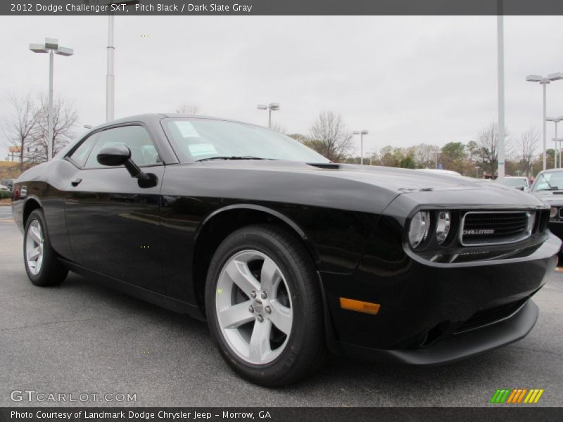 Pitch Black / Dark Slate Gray 2012 Dodge Challenger SXT