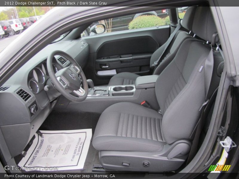 Pitch Black / Dark Slate Gray 2012 Dodge Challenger SXT