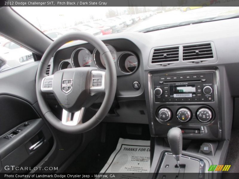 Pitch Black / Dark Slate Gray 2012 Dodge Challenger SXT