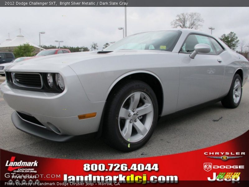 Bright Silver Metallic / Dark Slate Gray 2012 Dodge Challenger SXT