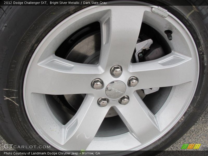 Bright Silver Metallic / Dark Slate Gray 2012 Dodge Challenger SXT