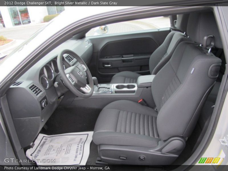Bright Silver Metallic / Dark Slate Gray 2012 Dodge Challenger SXT