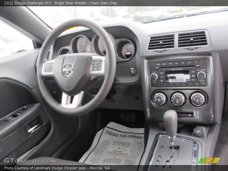 Bright Silver Metallic / Dark Slate Gray 2012 Dodge Challenger SXT