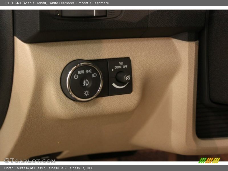 White Diamond Tintcoat / Cashmere 2011 GMC Acadia Denali