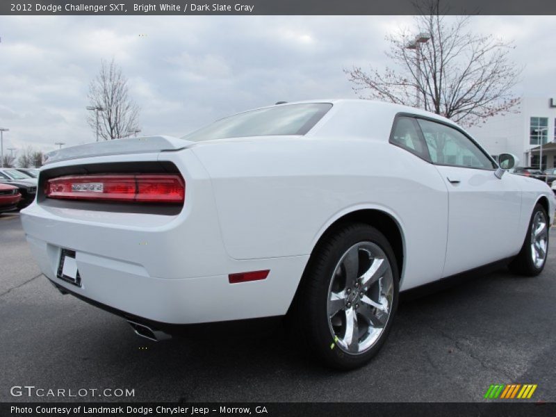 Bright White / Dark Slate Gray 2012 Dodge Challenger SXT
