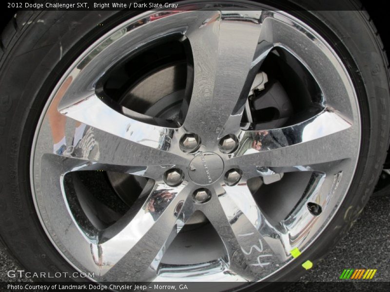 Bright White / Dark Slate Gray 2012 Dodge Challenger SXT