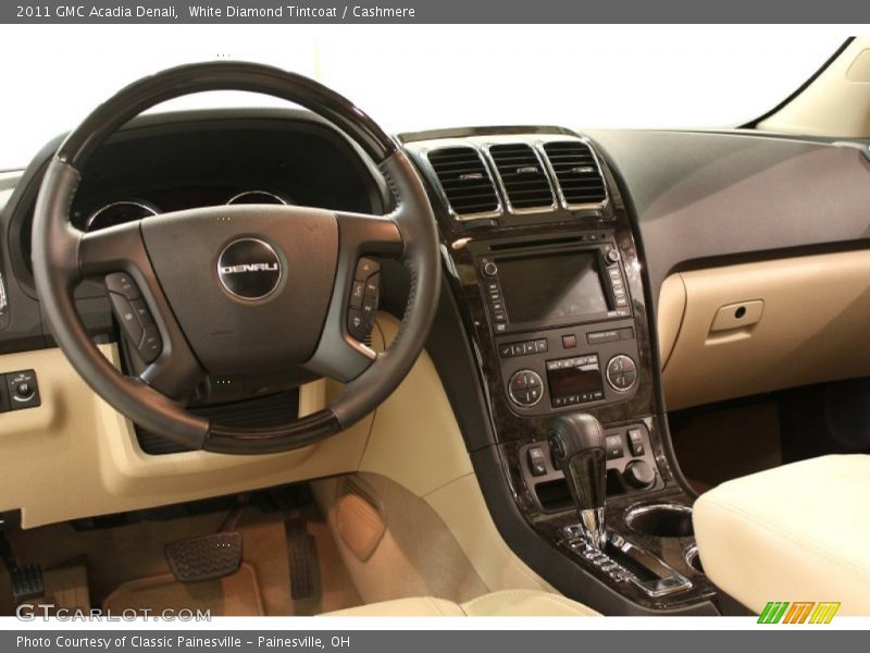 White Diamond Tintcoat / Cashmere 2011 GMC Acadia Denali