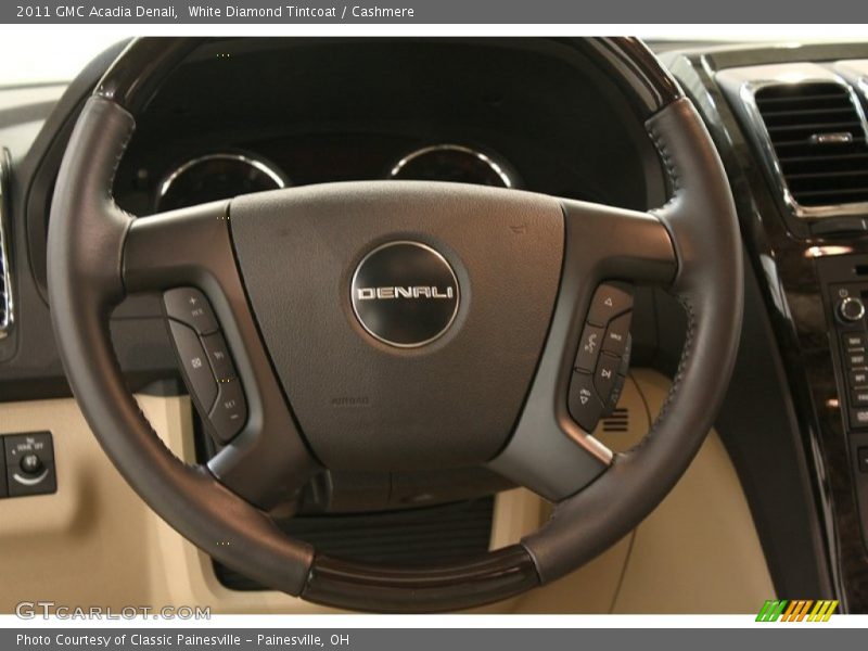 White Diamond Tintcoat / Cashmere 2011 GMC Acadia Denali