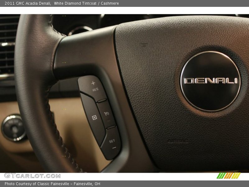 White Diamond Tintcoat / Cashmere 2011 GMC Acadia Denali