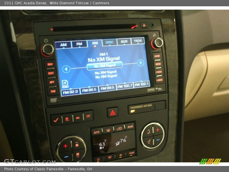 White Diamond Tintcoat / Cashmere 2011 GMC Acadia Denali