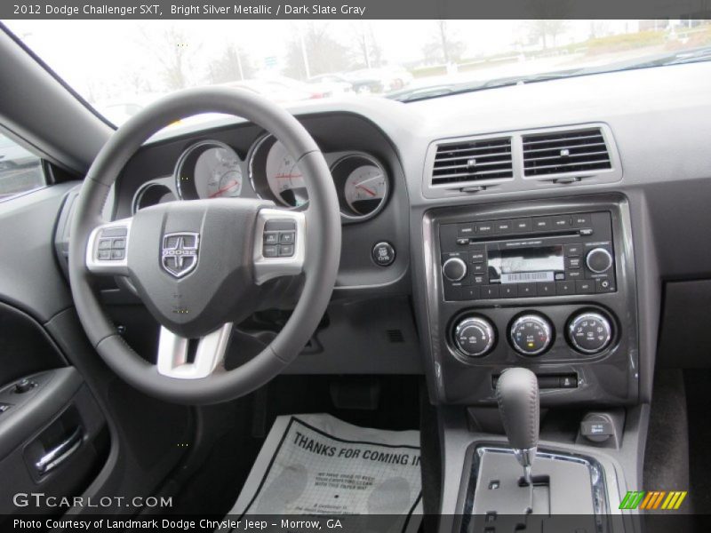 Bright Silver Metallic / Dark Slate Gray 2012 Dodge Challenger SXT