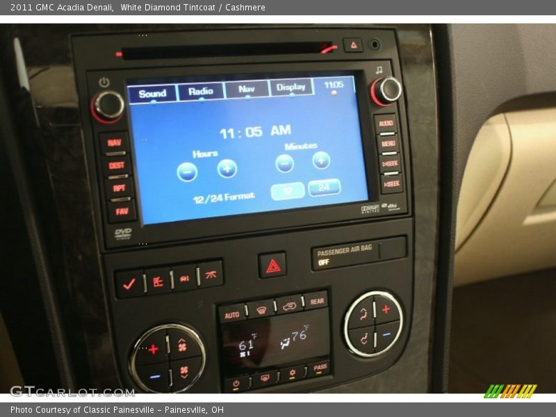 White Diamond Tintcoat / Cashmere 2011 GMC Acadia Denali