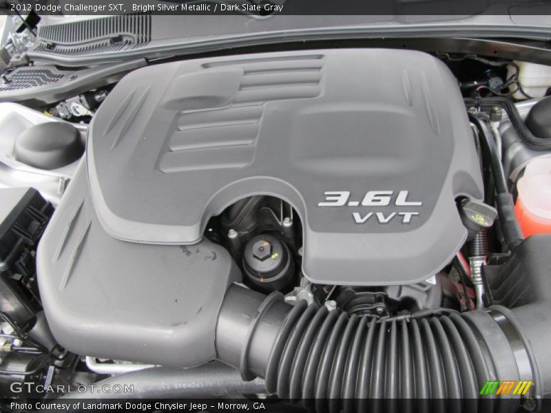 Bright Silver Metallic / Dark Slate Gray 2012 Dodge Challenger SXT