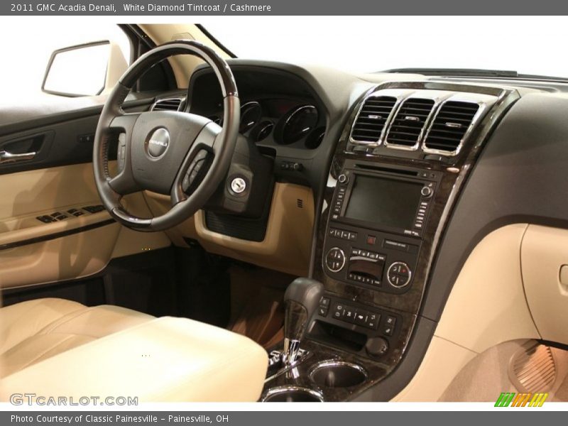 White Diamond Tintcoat / Cashmere 2011 GMC Acadia Denali