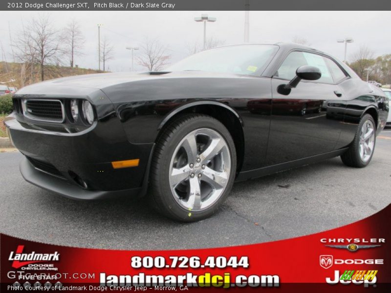 Pitch Black / Dark Slate Gray 2012 Dodge Challenger SXT
