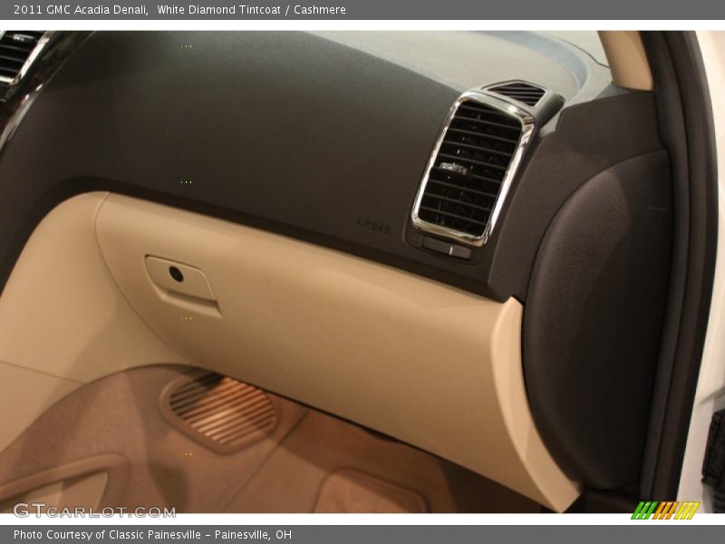 White Diamond Tintcoat / Cashmere 2011 GMC Acadia Denali
