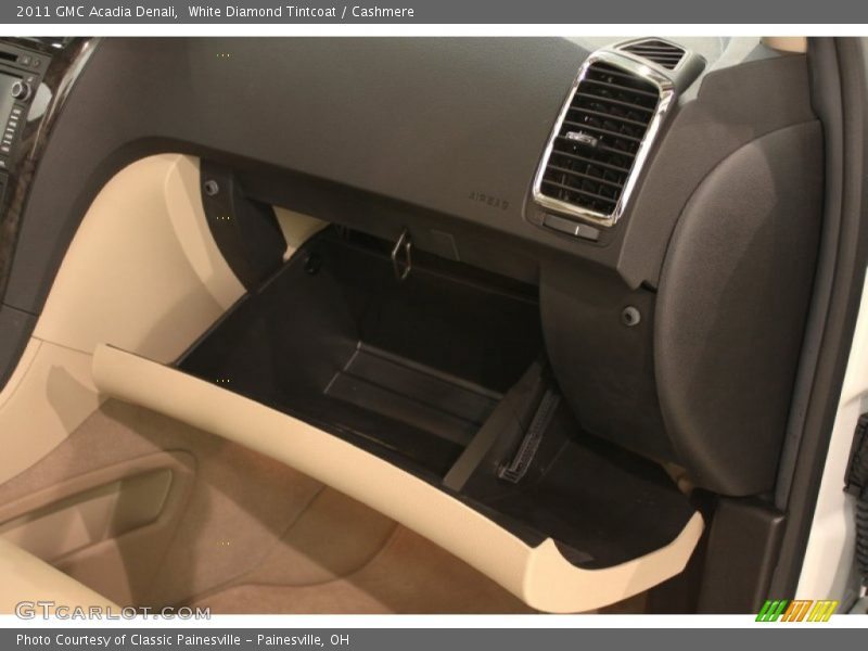 White Diamond Tintcoat / Cashmere 2011 GMC Acadia Denali