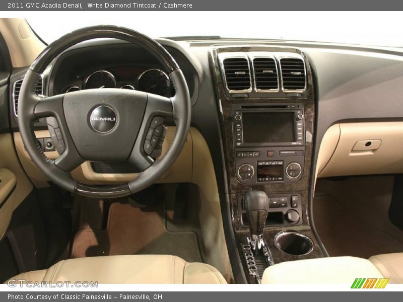 White Diamond Tintcoat / Cashmere 2011 GMC Acadia Denali