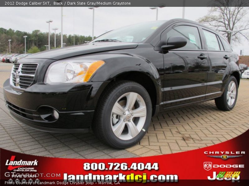 Black / Dark Slate Gray/Medium Graystone 2012 Dodge Caliber SXT