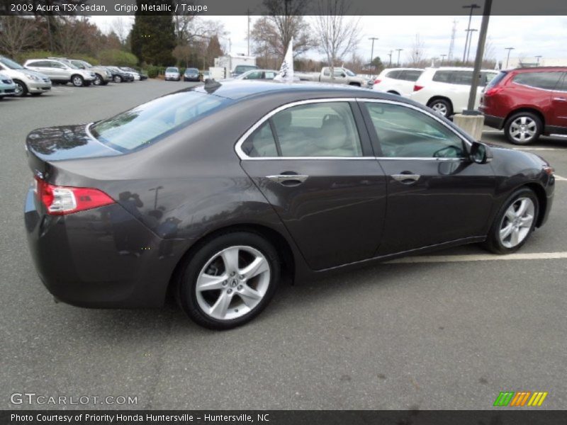 Grigio Metallic / Taupe 2009 Acura TSX Sedan
