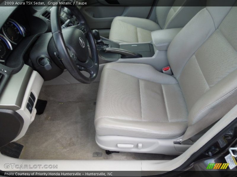 Grigio Metallic / Taupe 2009 Acura TSX Sedan