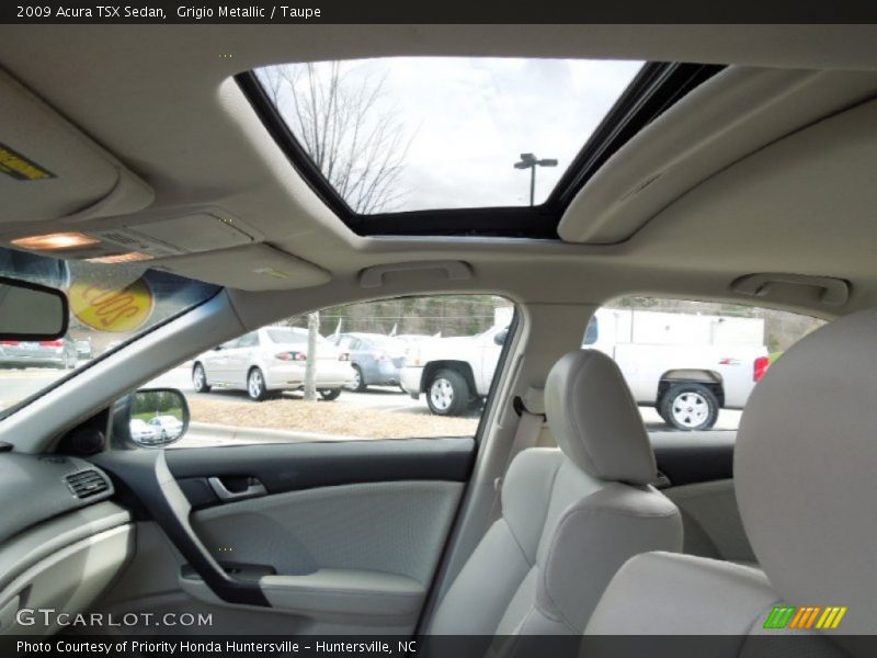 Grigio Metallic / Taupe 2009 Acura TSX Sedan