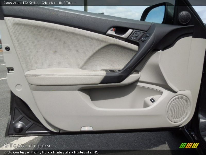 Grigio Metallic / Taupe 2009 Acura TSX Sedan