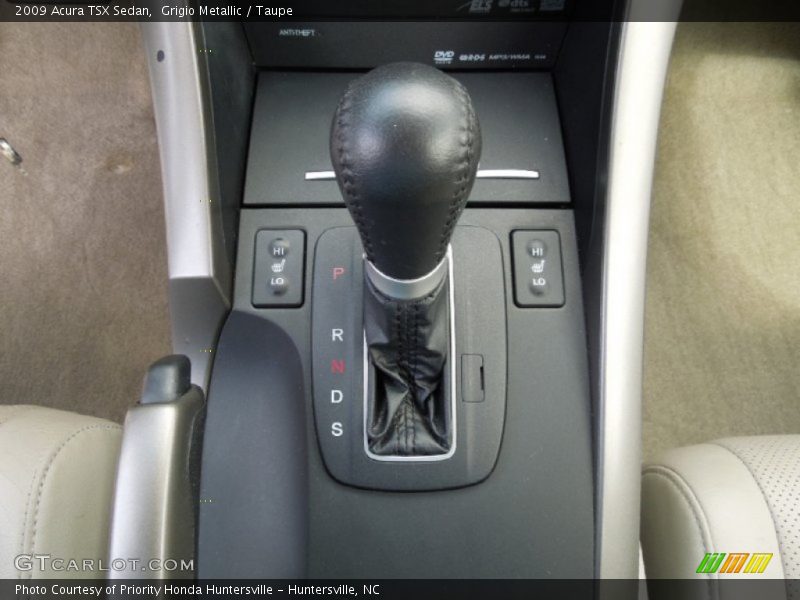 Grigio Metallic / Taupe 2009 Acura TSX Sedan