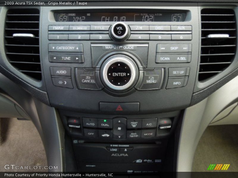 Grigio Metallic / Taupe 2009 Acura TSX Sedan